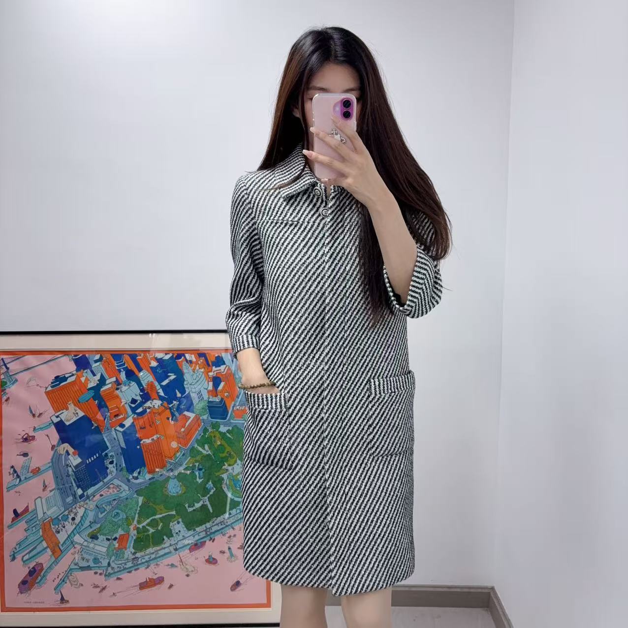 95新 Chanel/香奈儿 麦殿/斜纹款外套34码/250815VRSZF07