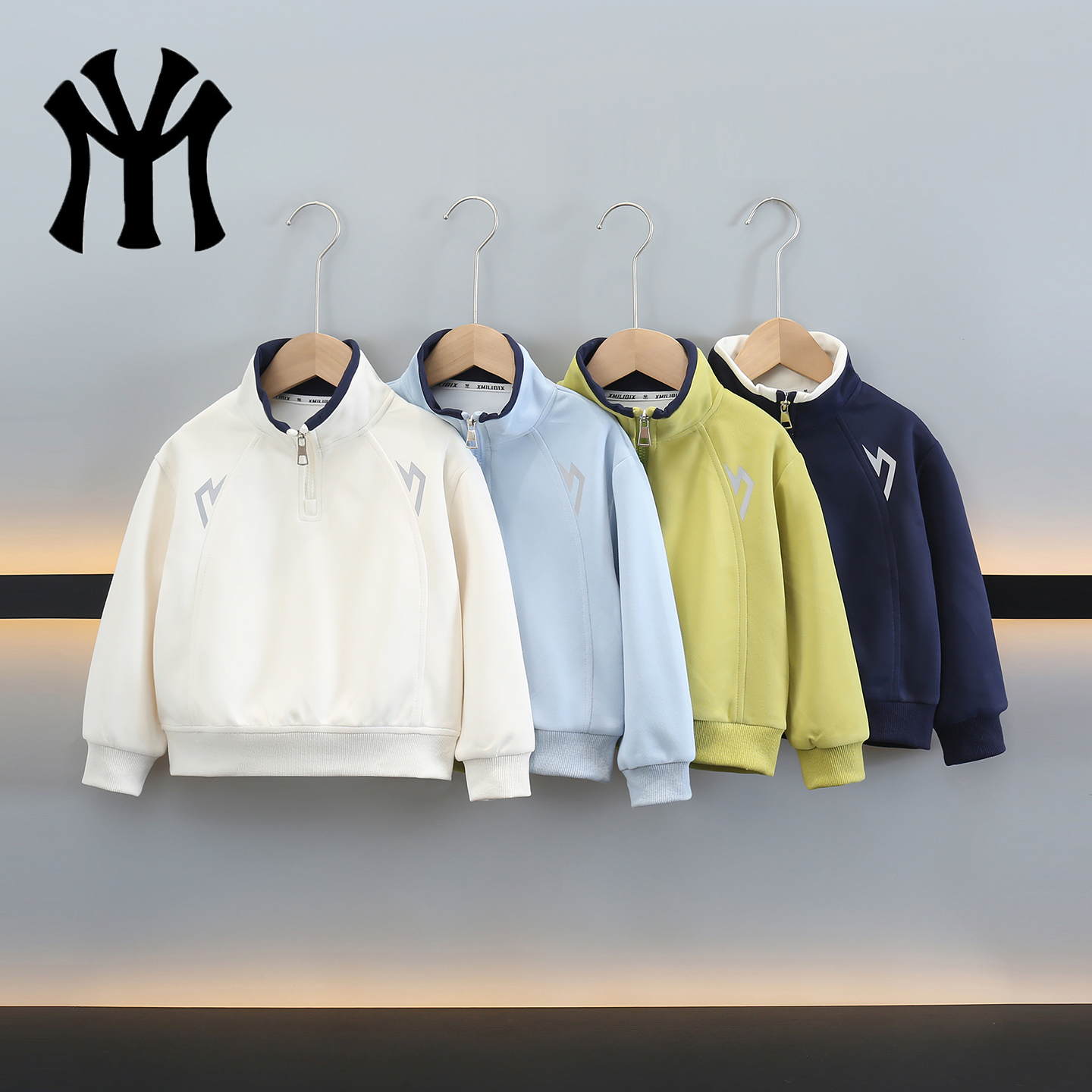 【MY品牌反光标安全校服神器】时尚安全反光标内外穿儿童卫衣