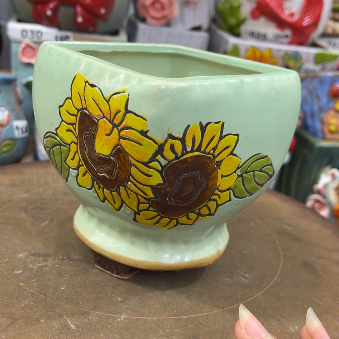 粗陶多肉花盆花盆孤品