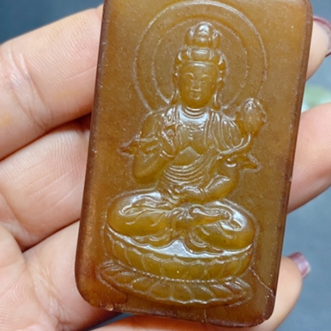 紫金钵盂菩提吊坠
