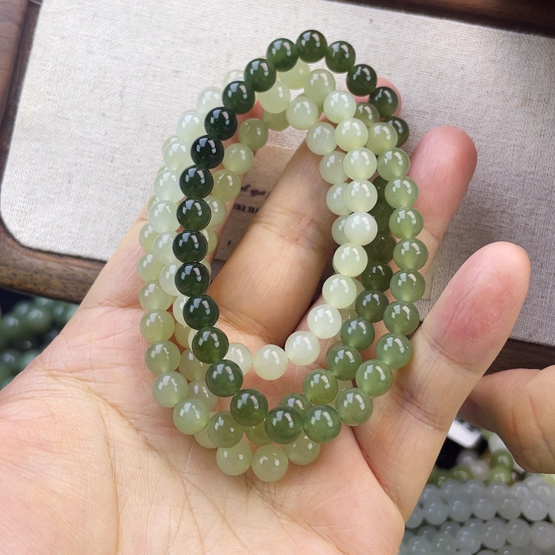 和田玉未镶嵌手链