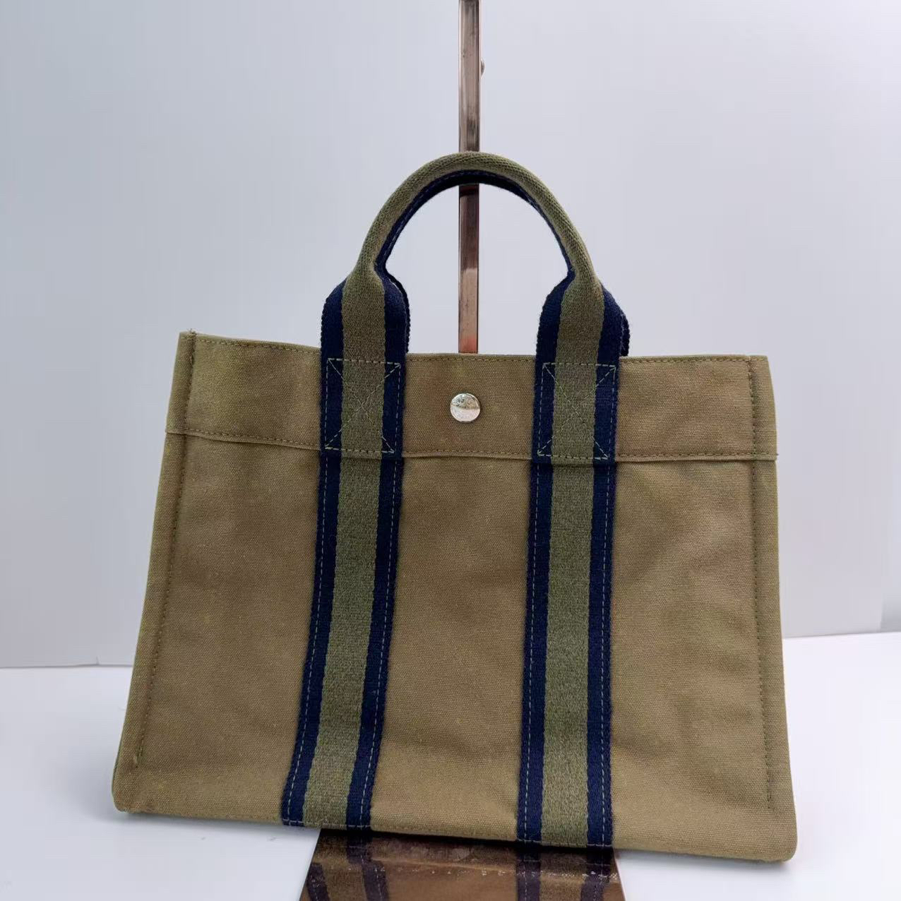 95新 Hermes/爱马仕 爱马仕绿色花园小号手提包