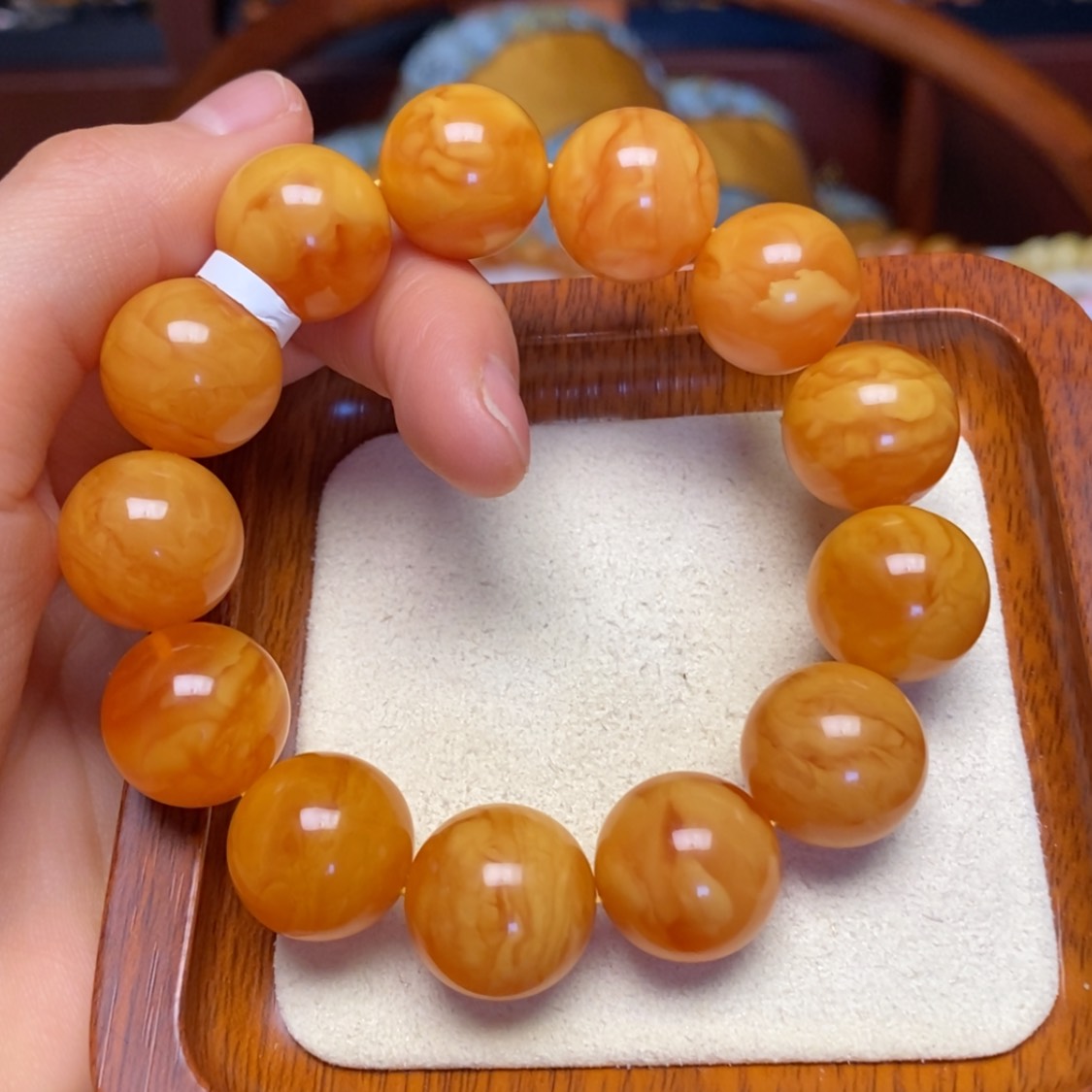 【闪购商品】蜜蜡手链未镶嵌手串