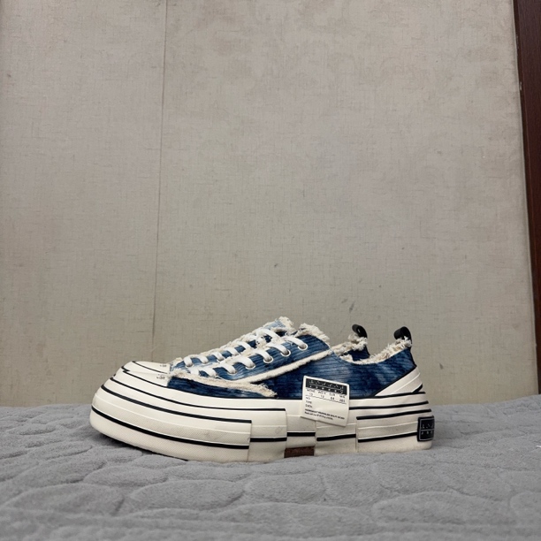 95新 XVESSEL 44码/吴建豪蓝色/原盒/休闲鞋/板鞋