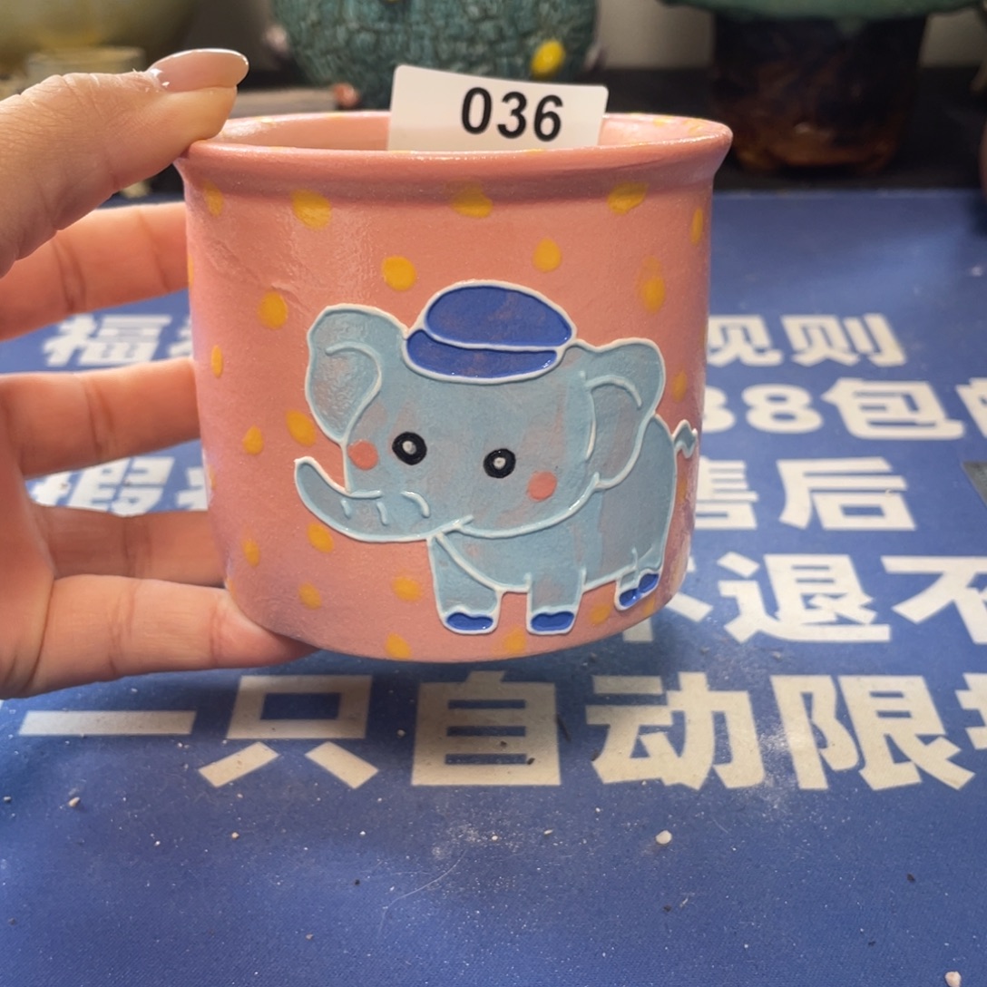 微瑕陶艺多肉花盆36
