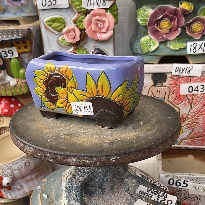 粗陶材质多肉花盆