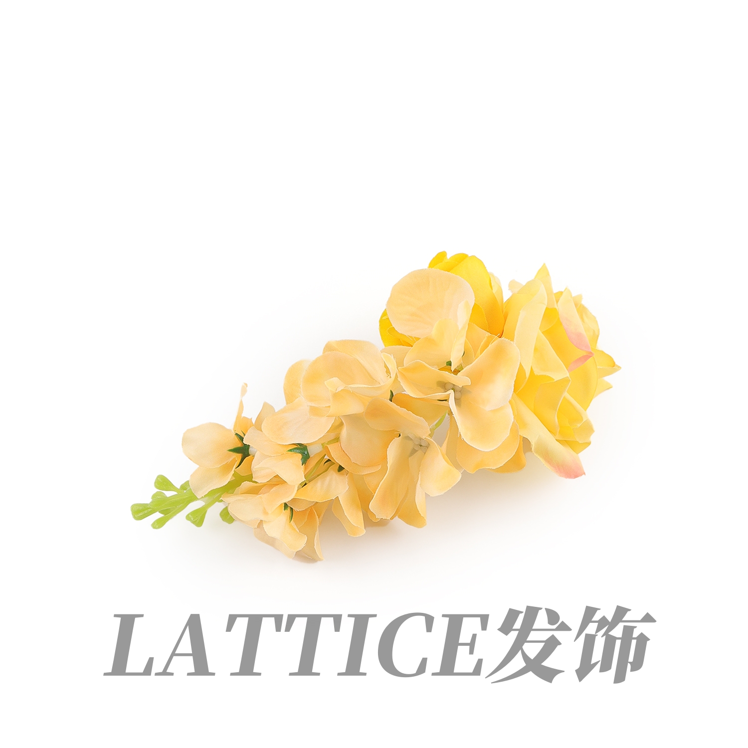 大花蕙兰花朵发夹女侧边仿真花假花头饰夹子发卡发饰头花海边度假