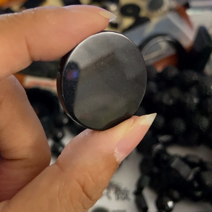 翡翠未镶嵌颈饰墨翠