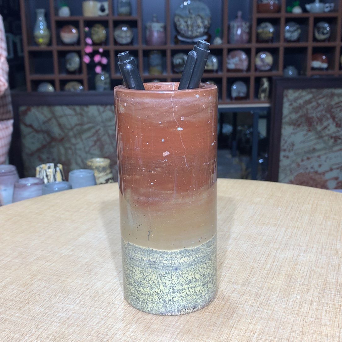 紫砂，广西国画石摆件，收藏观赏