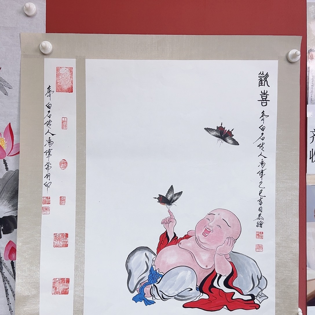 国画冯伟老师手绘作品 