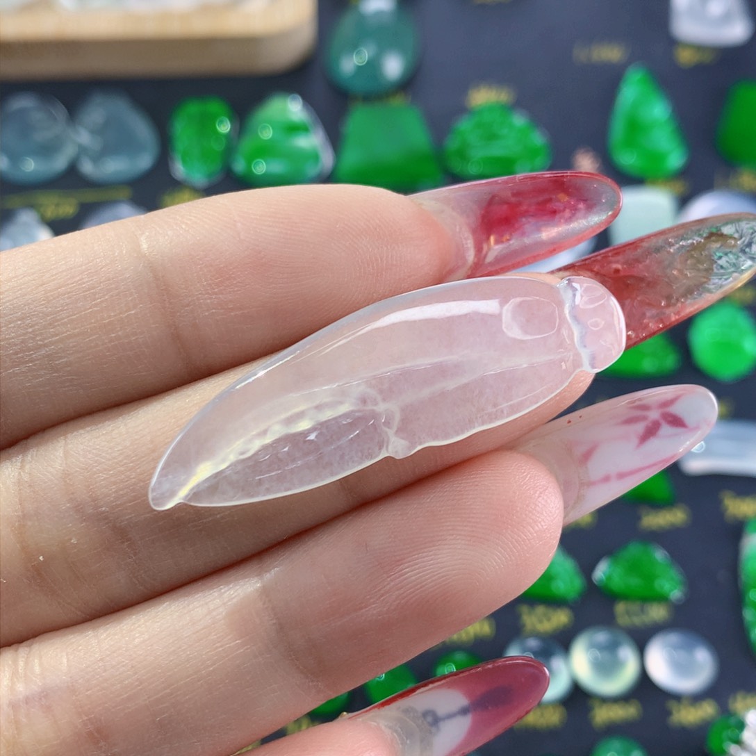 翡翠颈饰未镶嵌纯天然缅甸翡翠A货