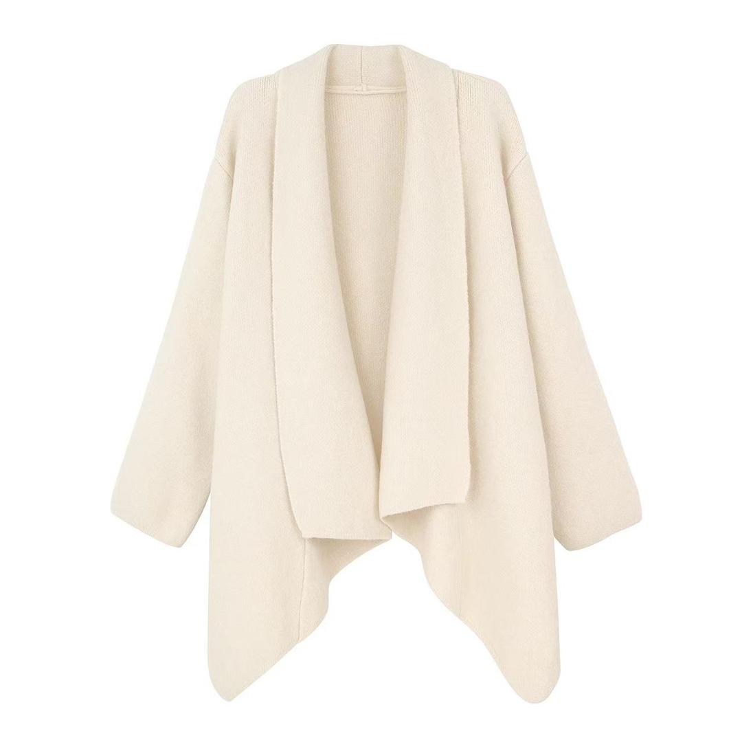 羊绒开衫外套中长款针织上衣秋冬松弛感宽松外套