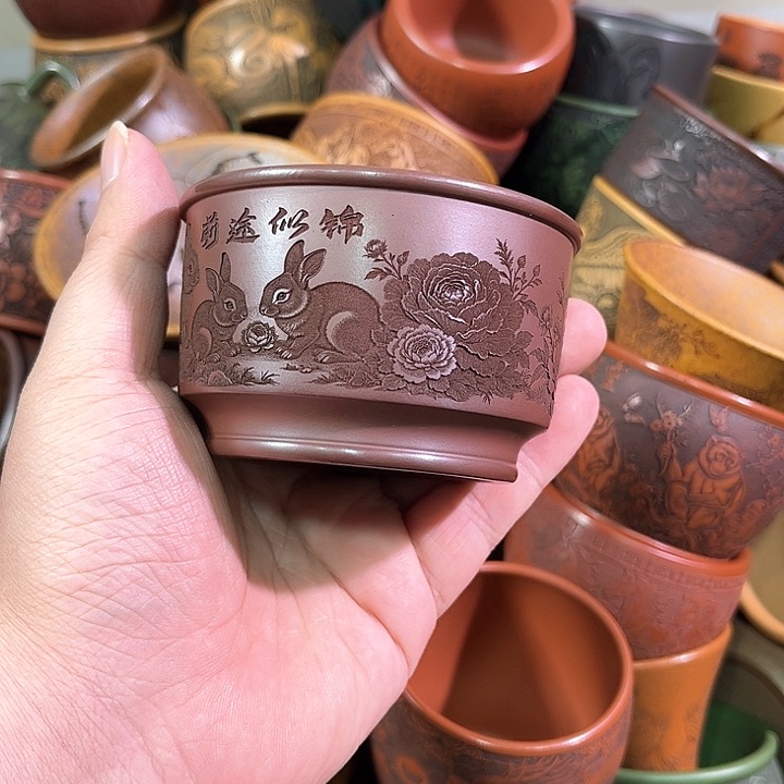 茶杯紫砂全手工紫砂主人杯