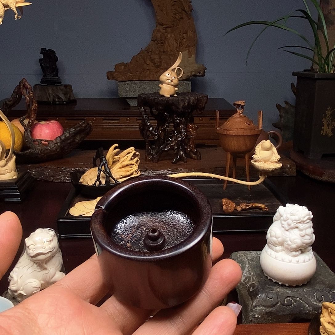 檀香紫檀（小叶紫檀）推*门茶周边器物香插
