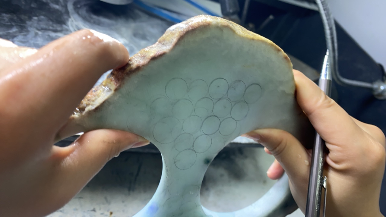 觅羽手镯定制翡翠珠子16颗