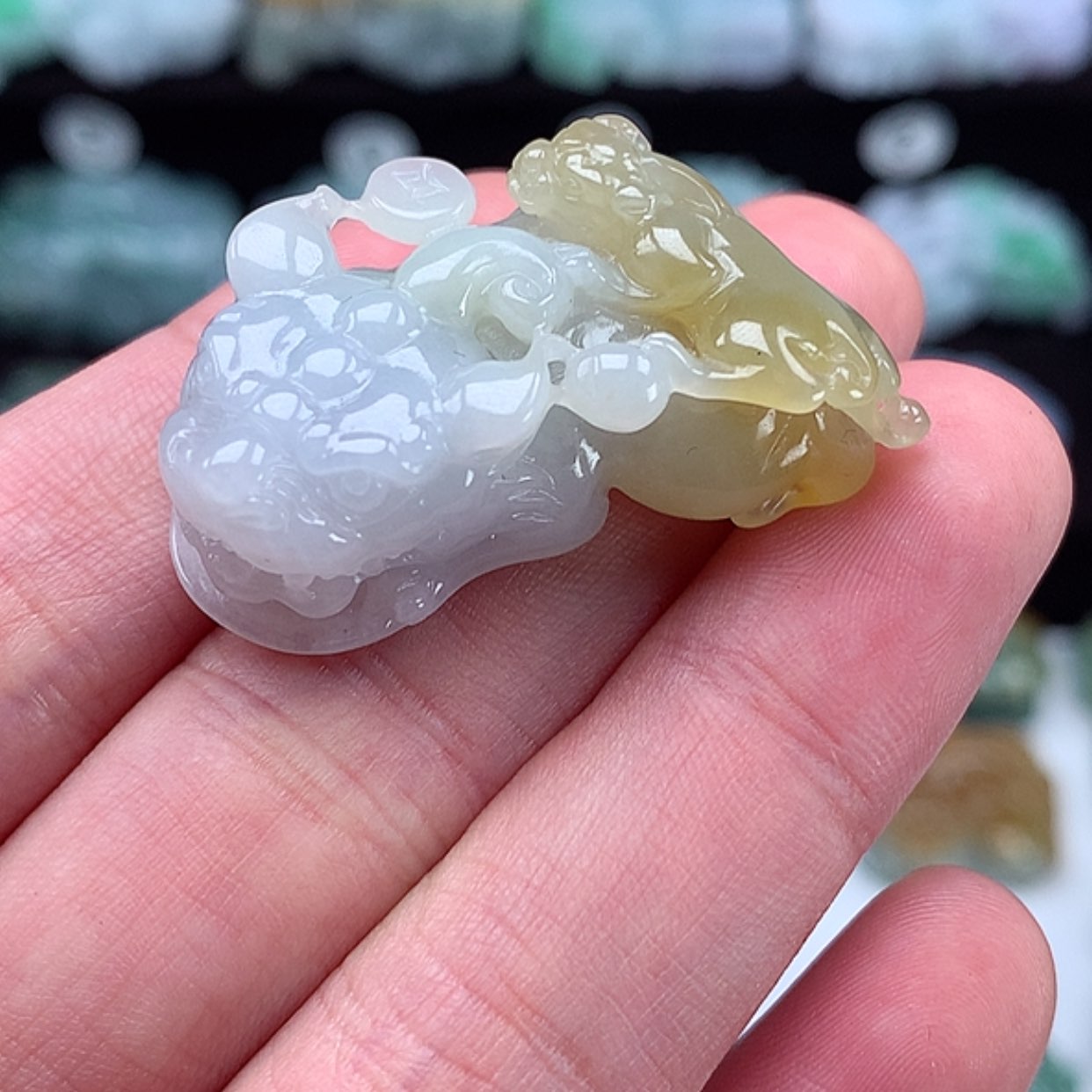 【闪购商品】翡翠颈饰未镶嵌貔貅