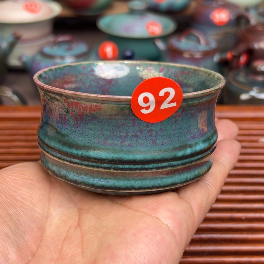 手工制作钧窑茶器