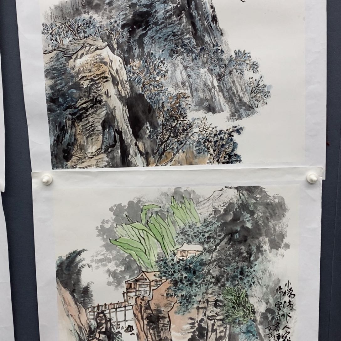 国画国画山水四尺     