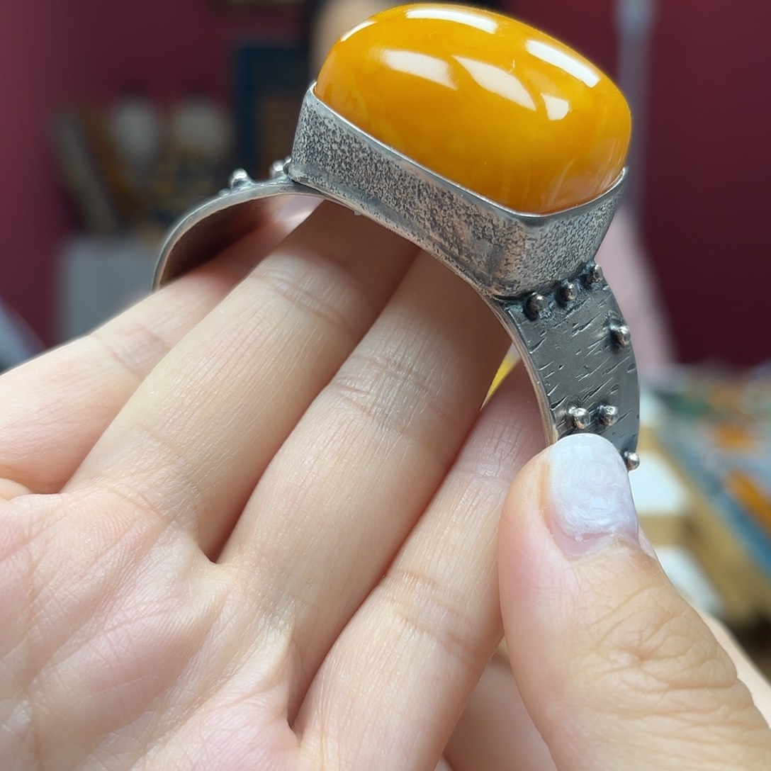 未镶嵌蜜蜡手链手镯