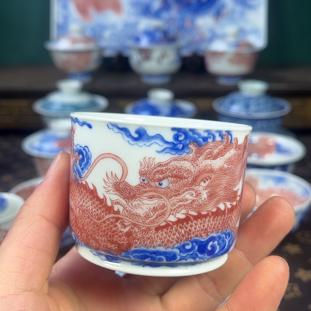 瓷片自成堂景德镇手工手绘