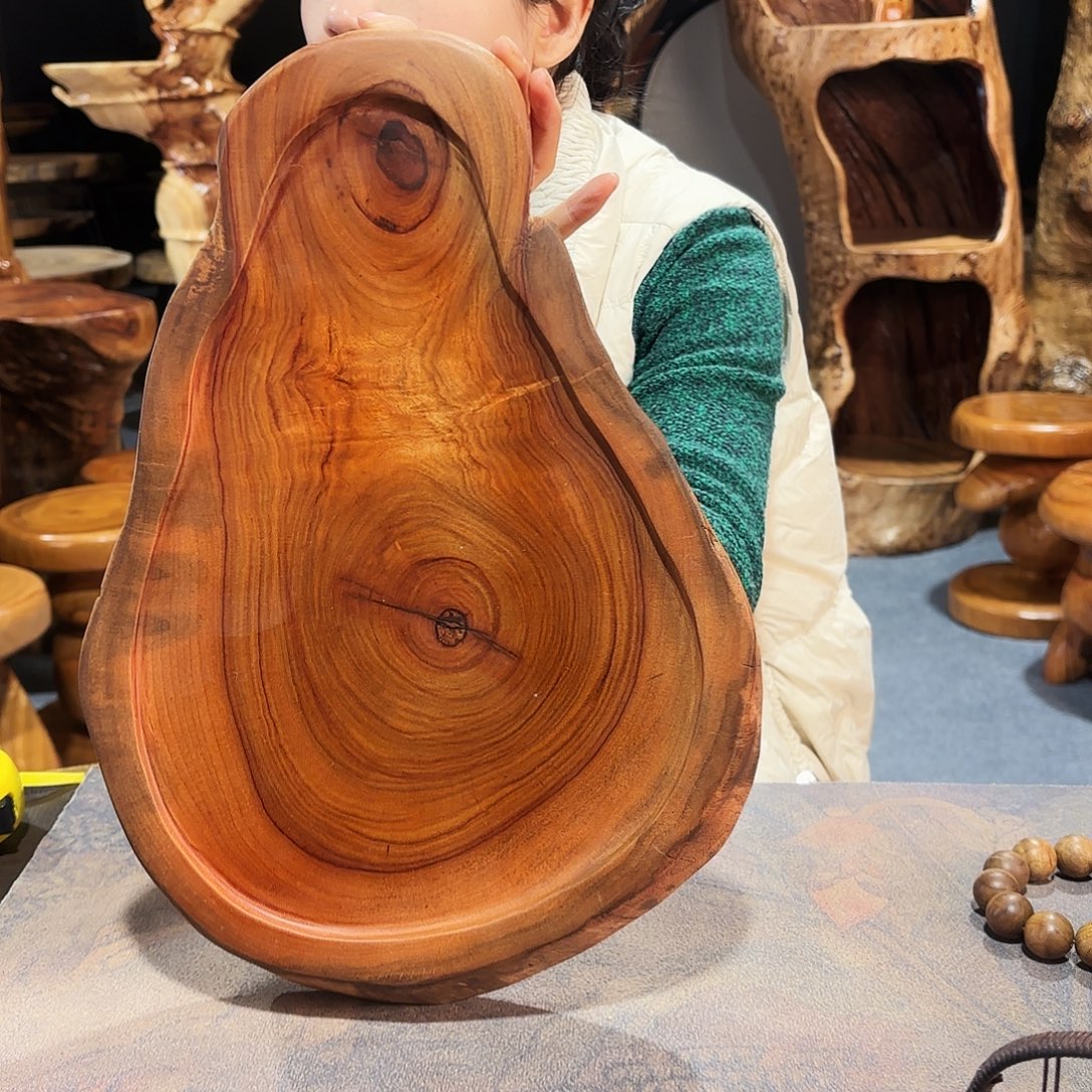 香樟木干泡盘39-27-3.5