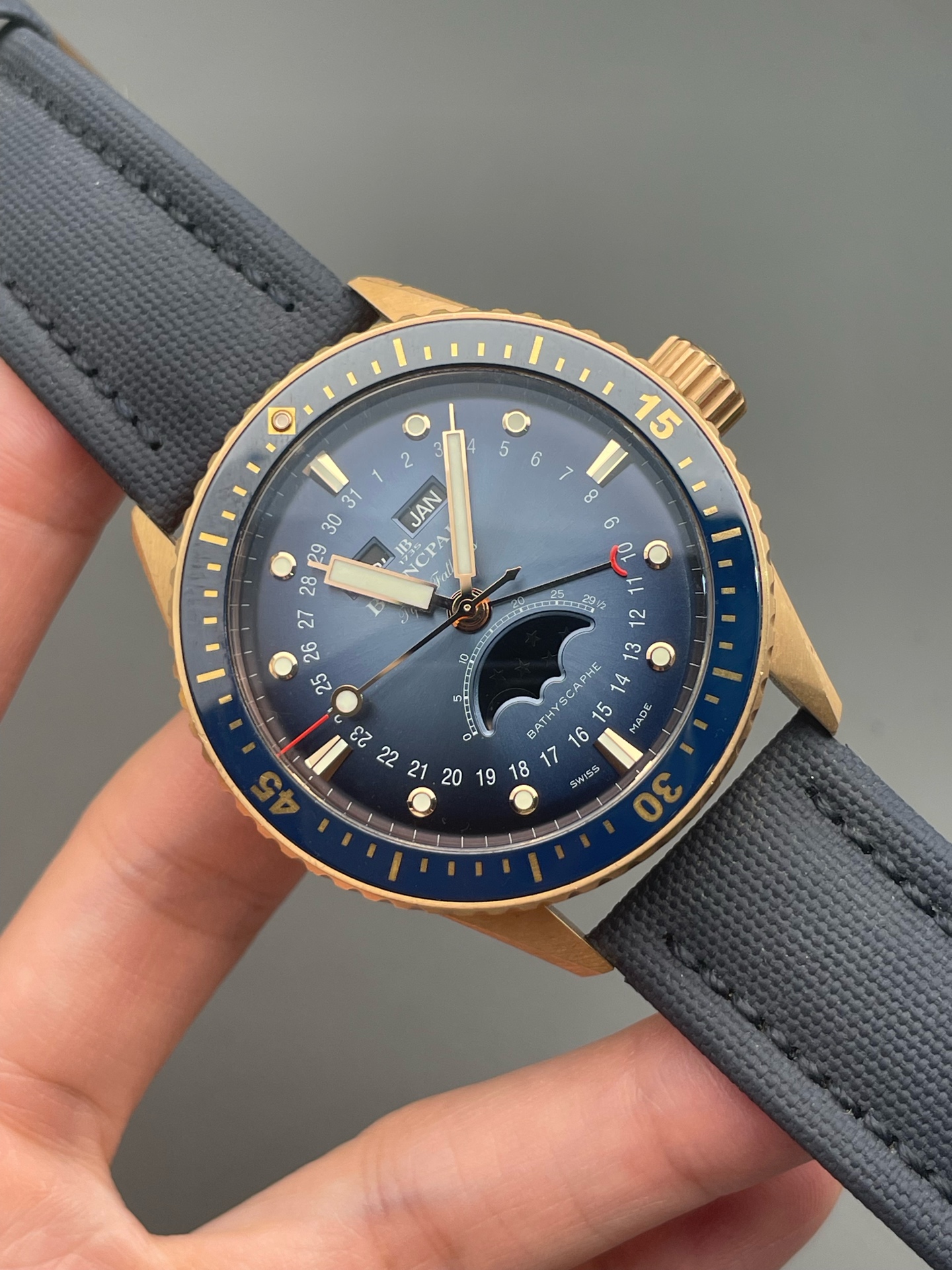 99新 Blancpain   宝珀五十噚系列5054 3640 O52B  