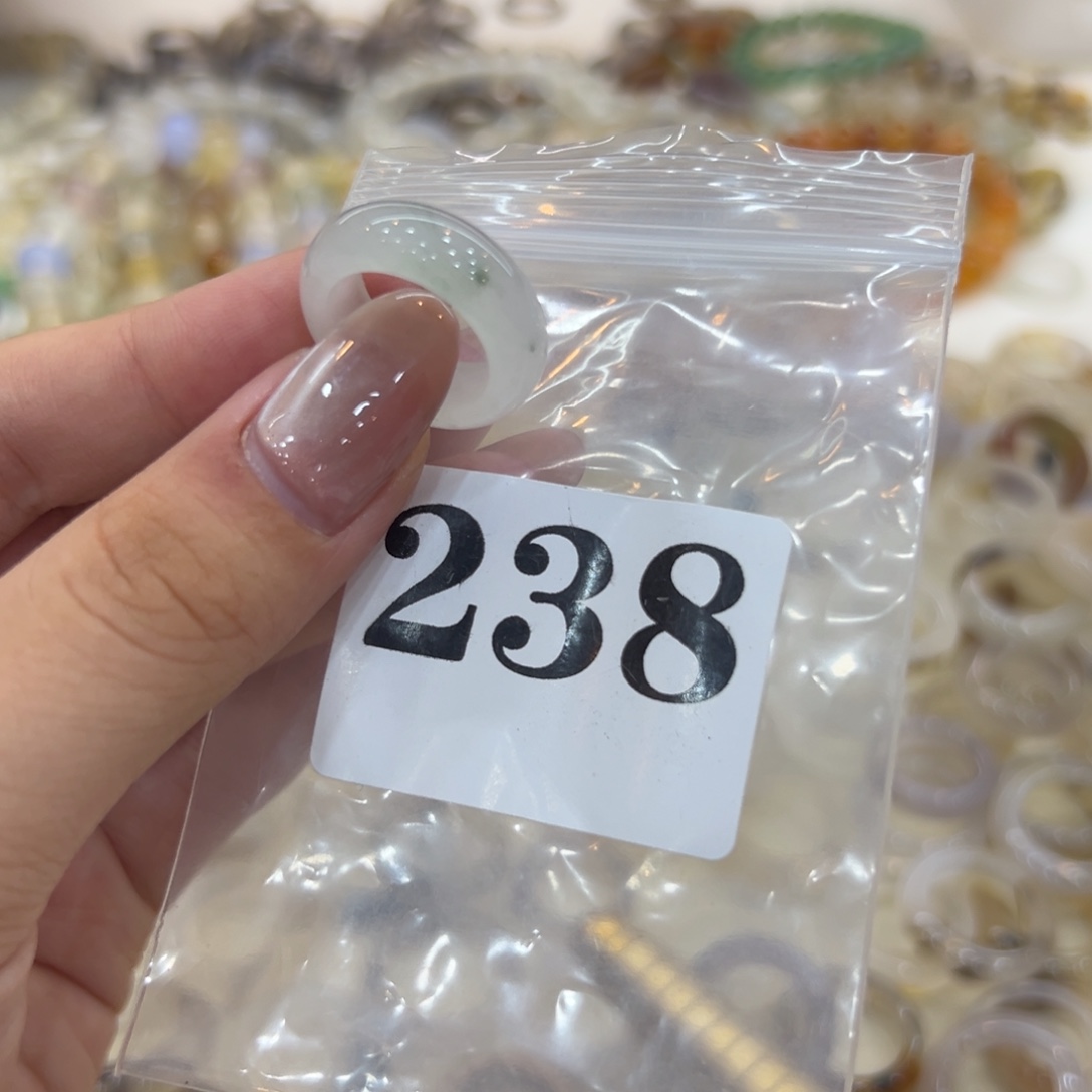 玛瑙/玉髓戒指合金238港10