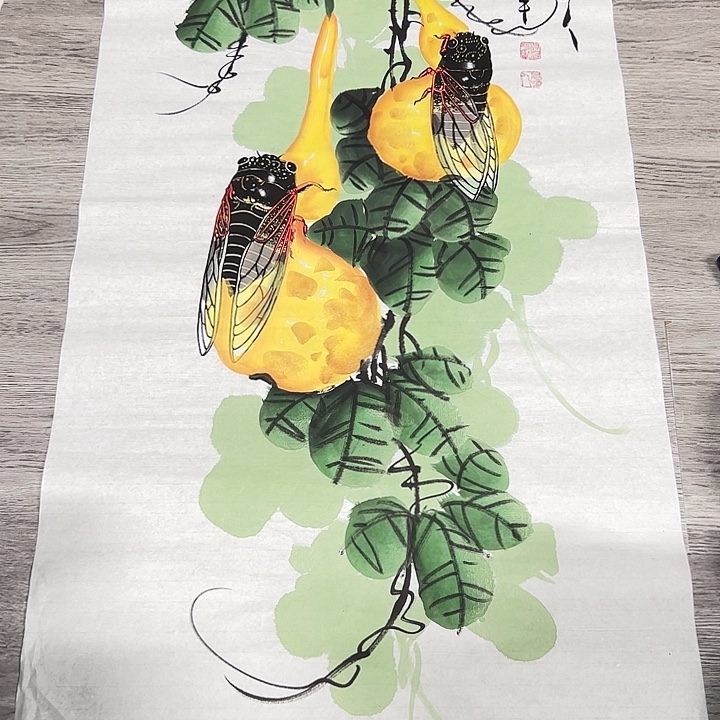 国画手绘国画恭喜恭喜