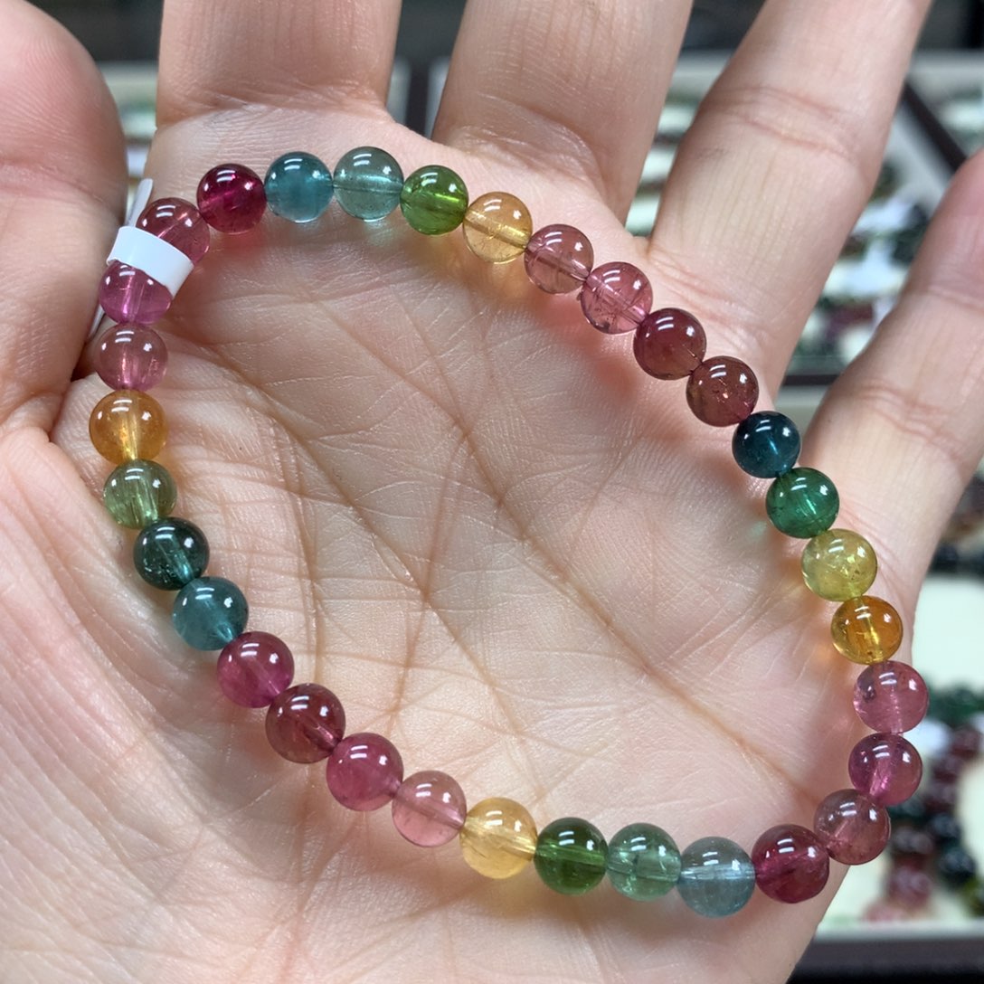 碧玺手链未镶嵌5.6毫米左右