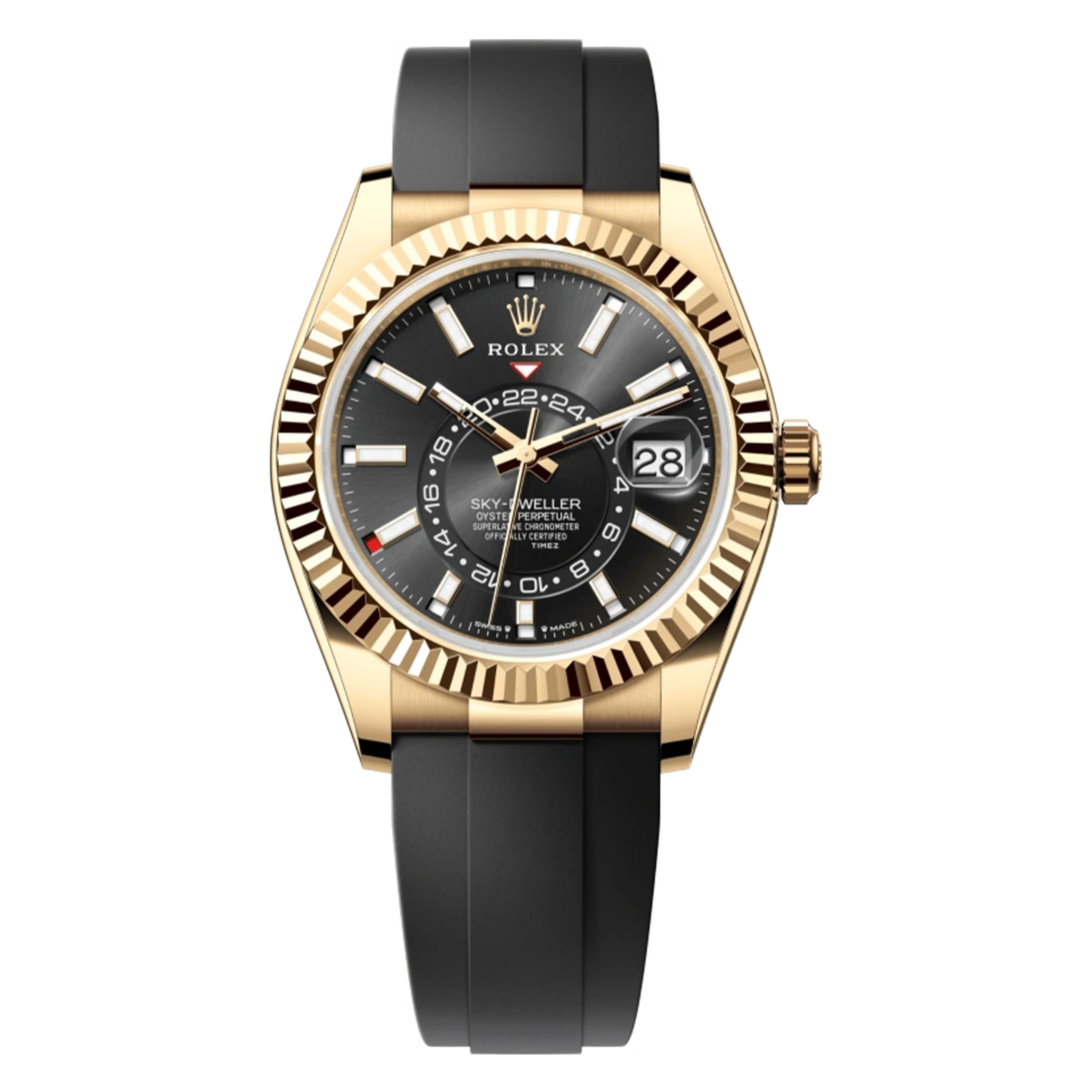 未使用 Rolex/劳力士 /336238胶带黄金黑天行/42mm