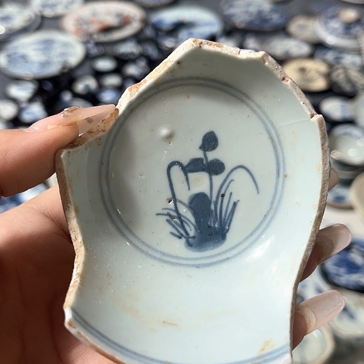 瓷片瓷片茶托喝茶非常不错