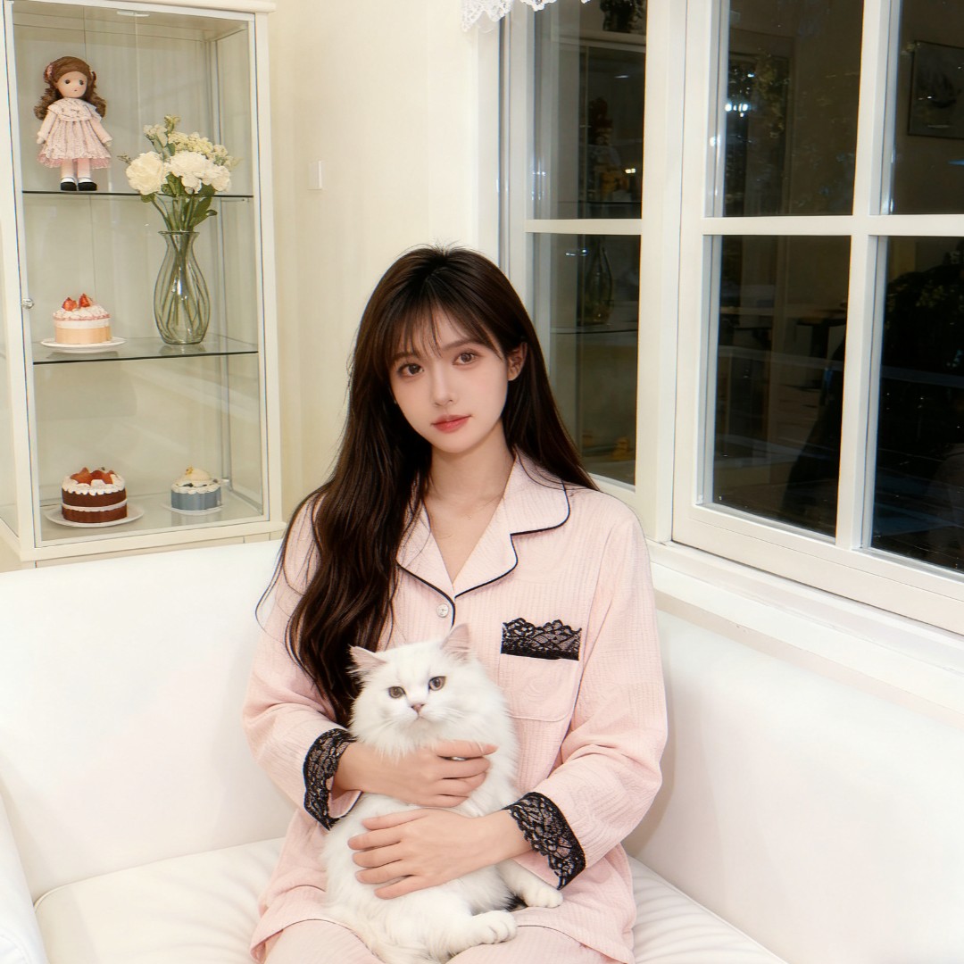 【黑玫瑰】2025款超柔海岛绒女士秋冬家居服宽松版长袖保暖套装