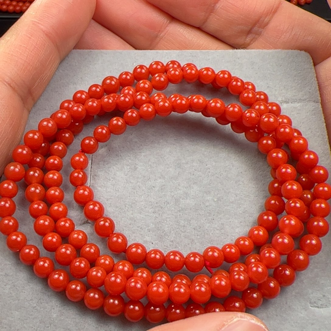 南红玛瑙珠子未镶嵌