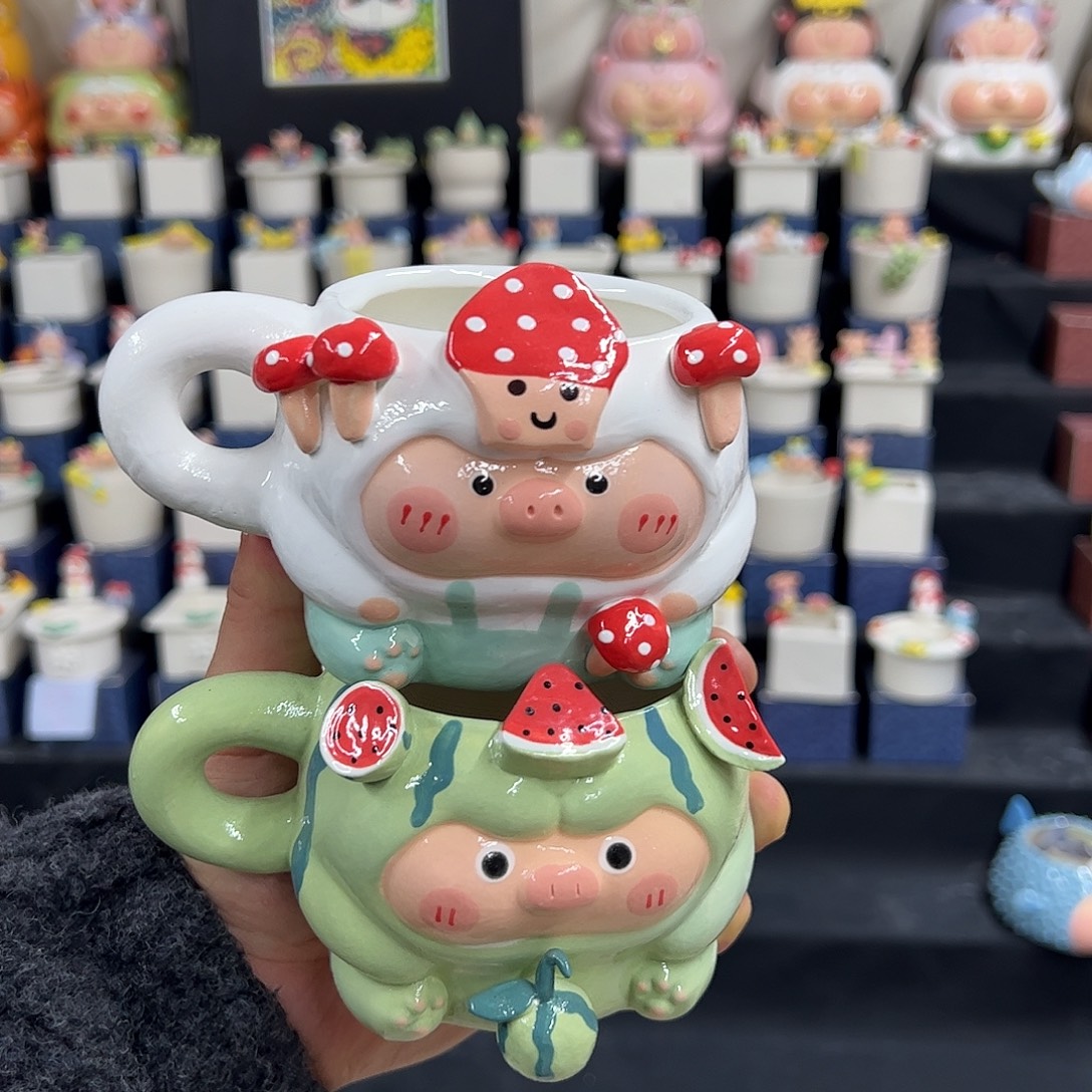 猪猪杯 手工艺品 不完美
