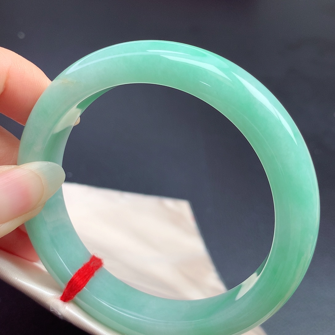 翡翠未镶嵌手镯59.4圈口