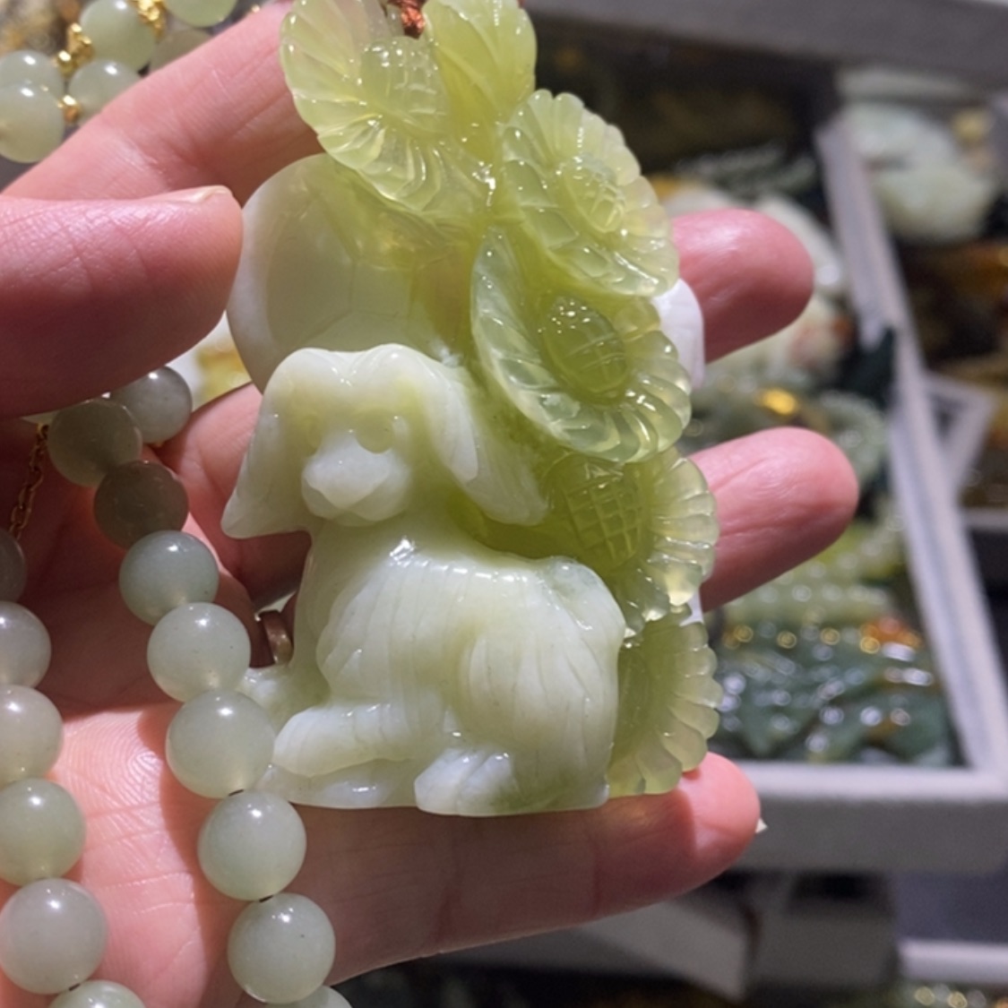 【闪购商品】岫玉毛衣链未镶嵌