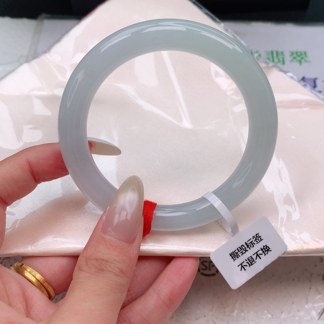 未镶嵌手镯翡翠2824 圆条55