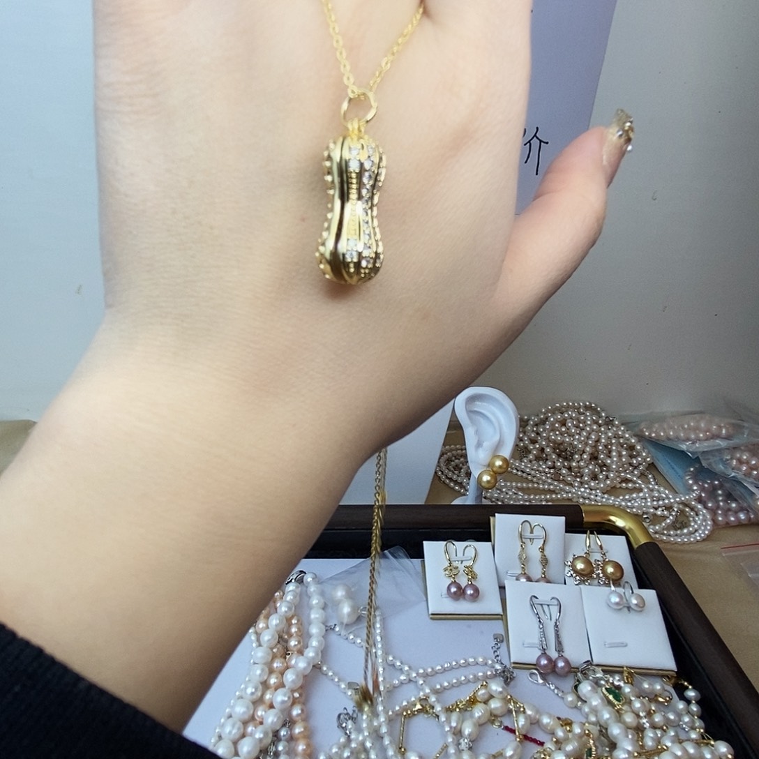 吊坠(赠链)淡水珍珠合金