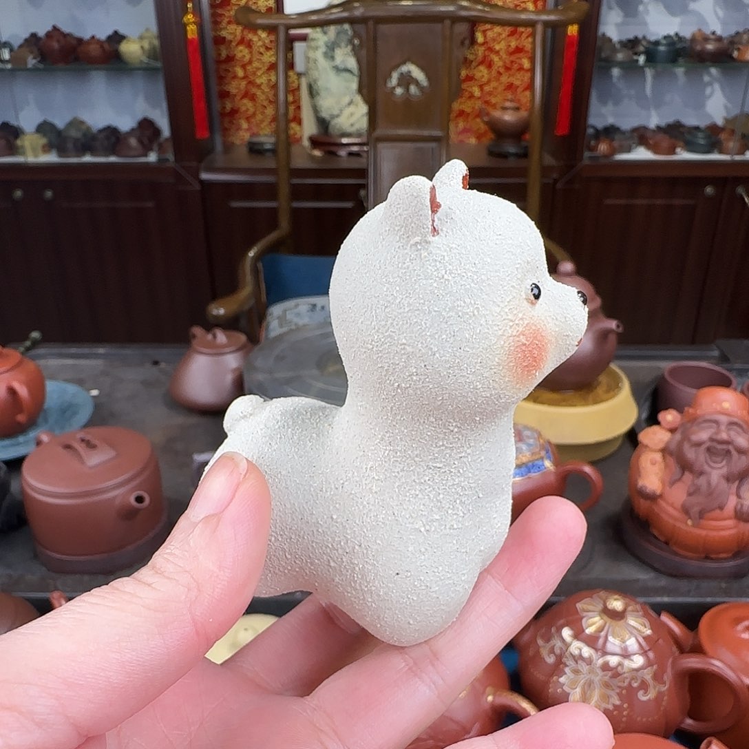 紫砂茶壶羊驼段泥