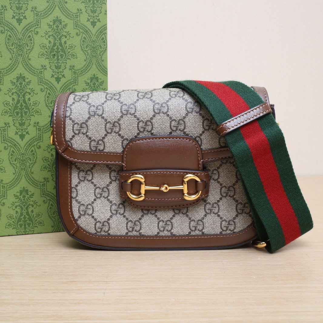 95新 GUCCI/古驰 【娇】马衔扣 1955 马鞍包20.5 499942