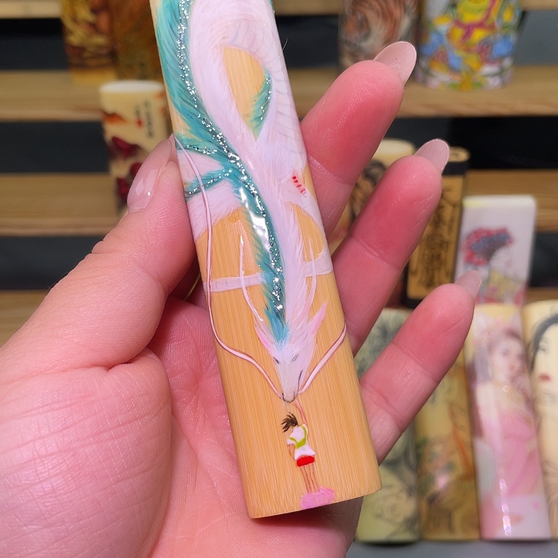 奶***爸实心竹手工作品千寻