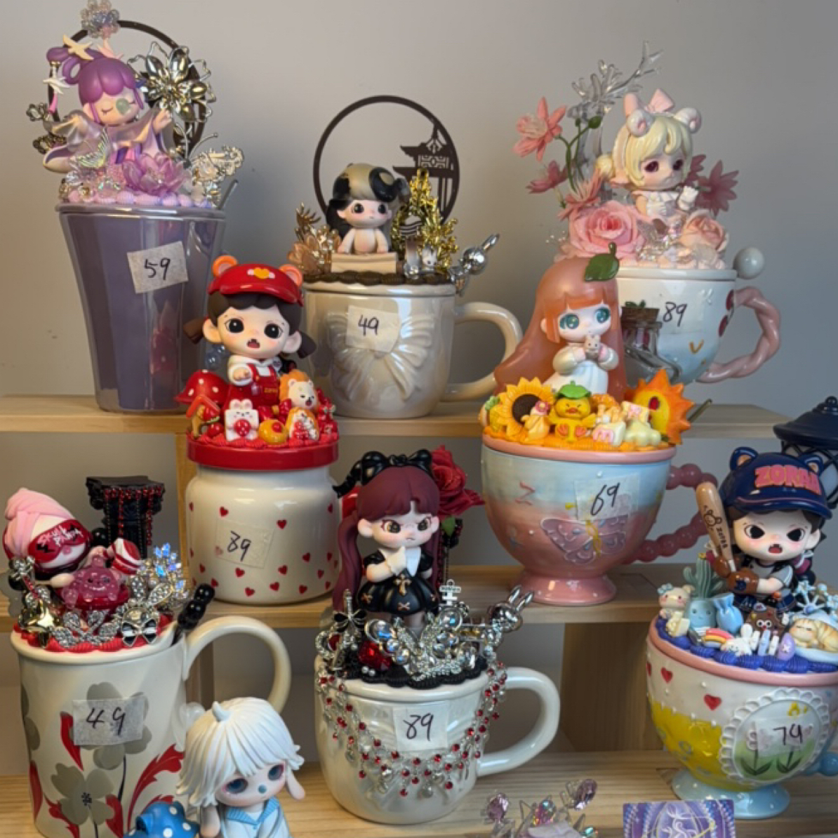 【福利款】手工diy奶油胶陶瓷水杯创意可爱