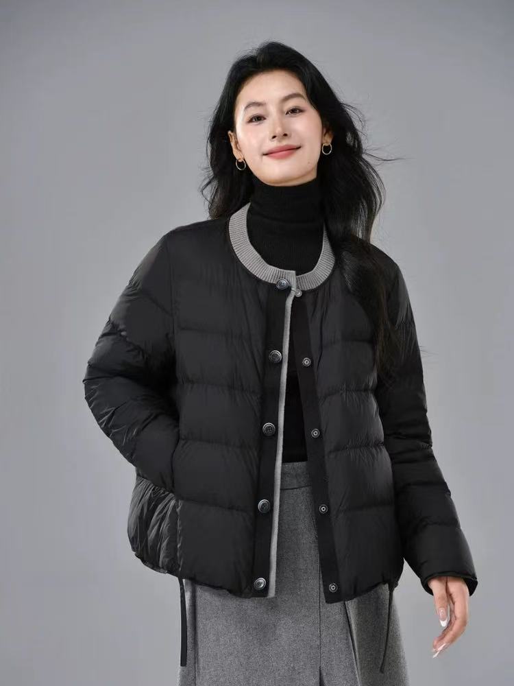 新国标90%时尚百搭轻羽绒服女冬季鸭绒短款保暖锁温气质女士外套