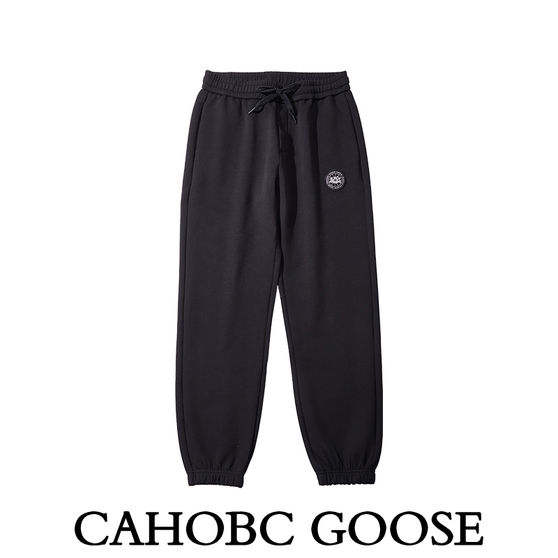 【CG105束卫裤】CAHOBC GOOSE运动裤男黑宽松休闲长裤夏季潮流