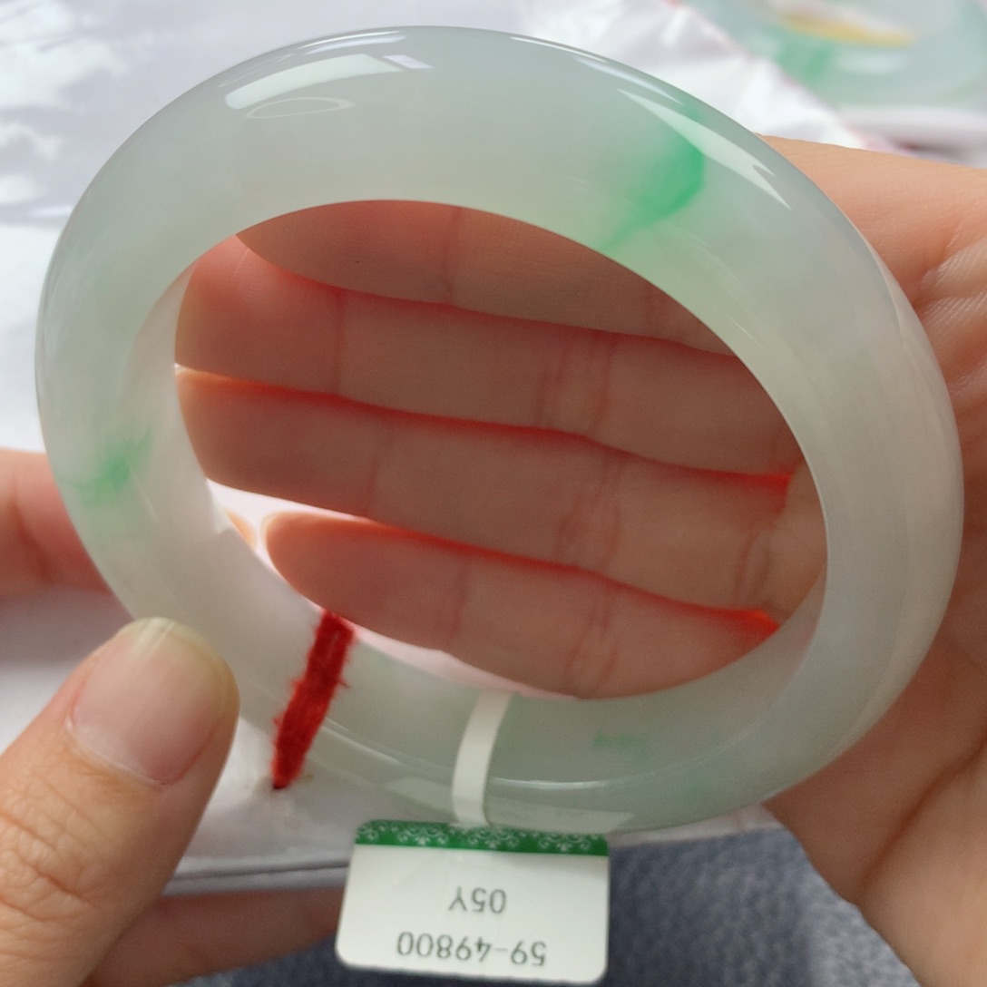 未镶嵌手镯翡翠缅甸天然翡翠A货59正