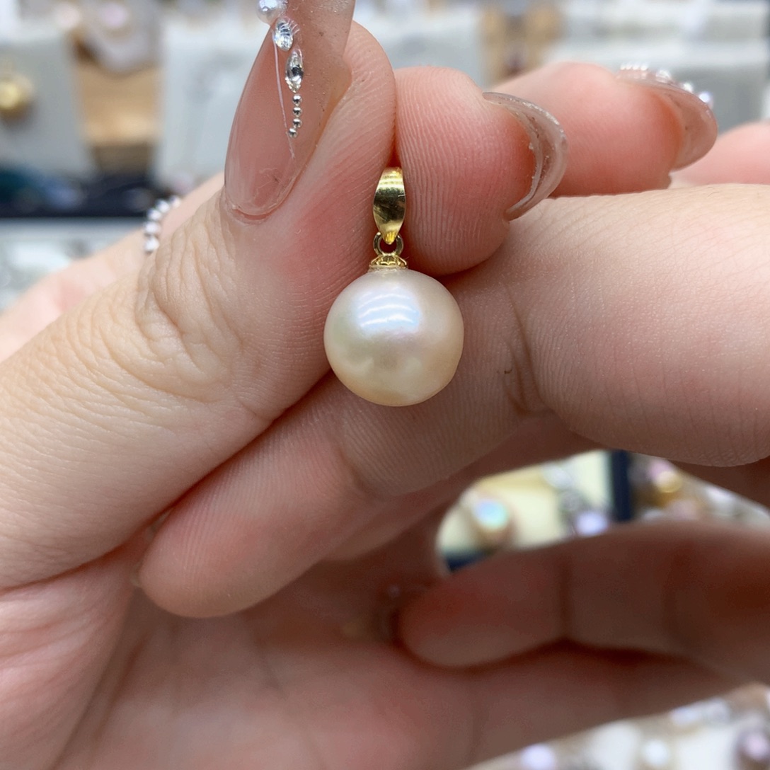 淡水珍珠颈饰银S925镶嵌