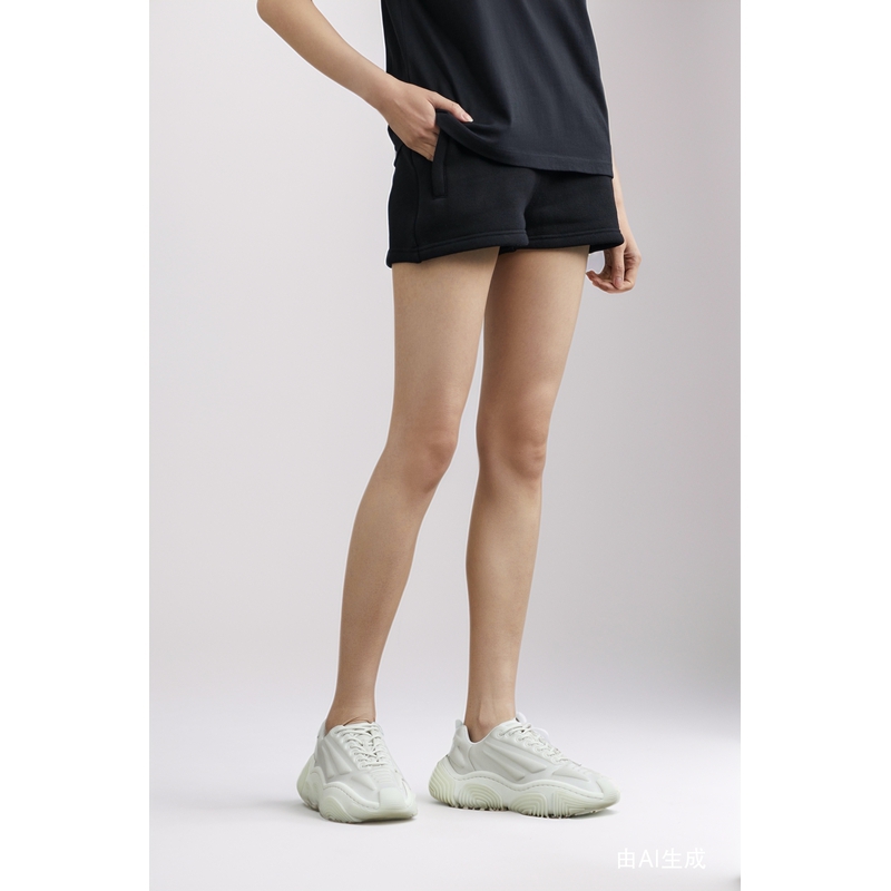 alexanderwang.t女贴花棉质混纺休闲裤
