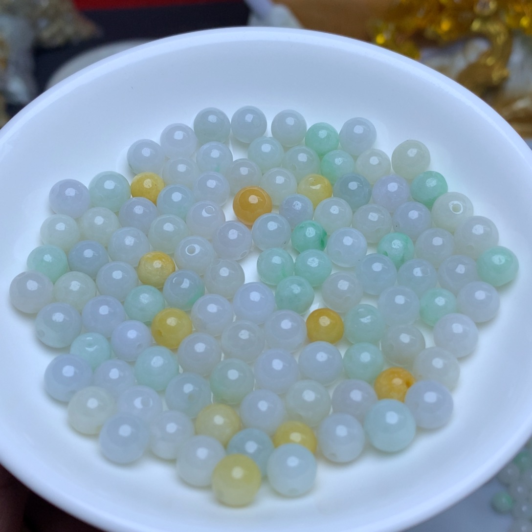 【闪购商品】翡翠手链未镶嵌卡7冰三彩30个