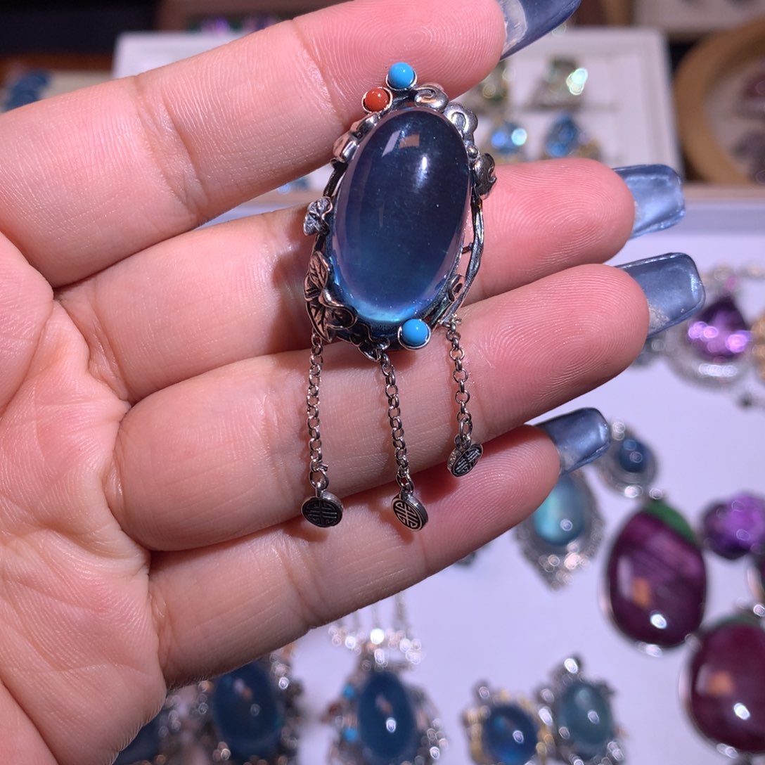 【闪购商品】水晶戒指银S925镶嵌哈***哈