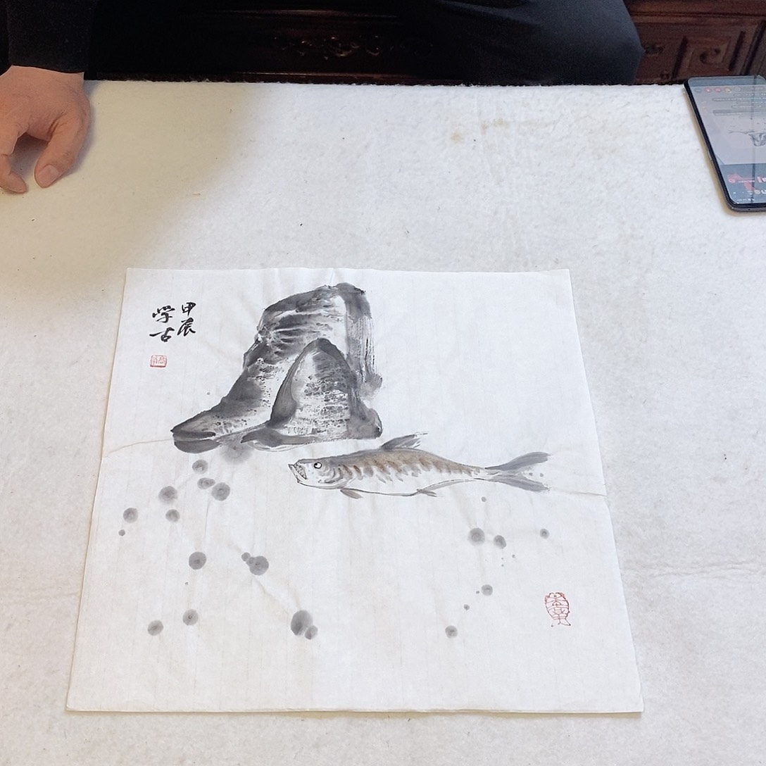 国画高峰手绘写意画